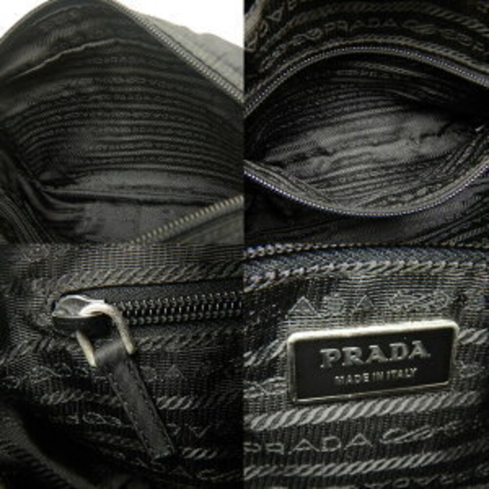 Prada Vela Nylon Shoulder Bag Nero Black - Picture 9 of 10